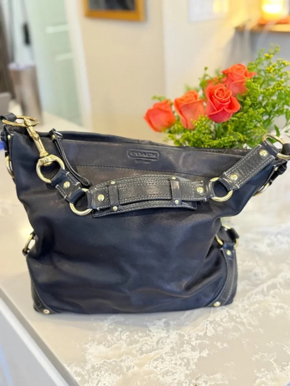 COACH Carly Hobo Bag (Large - Style #60616) themountainhouseinn.com